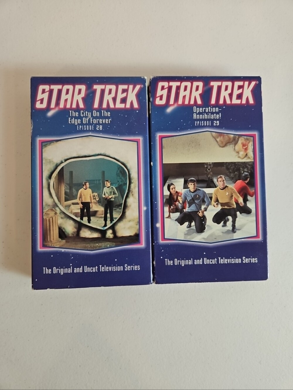 Star Trek The Original Series VHS Lot 2 Tapes Episodes 28 & 29 1967 TV Classic